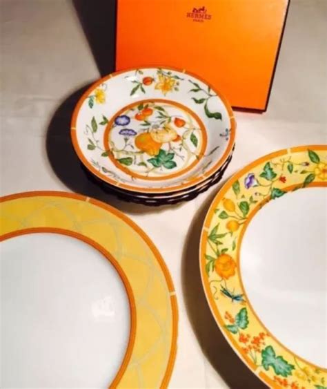 hermes home tableware|authentic hermes plates.